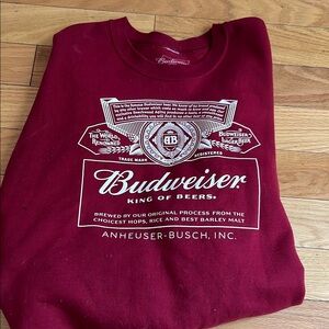 Budweiser Burgundy Sweatshirt